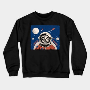 Space cat Crewneck Sweatshirt